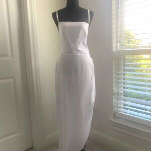 BCBGeneration - white with black polka dots dress.